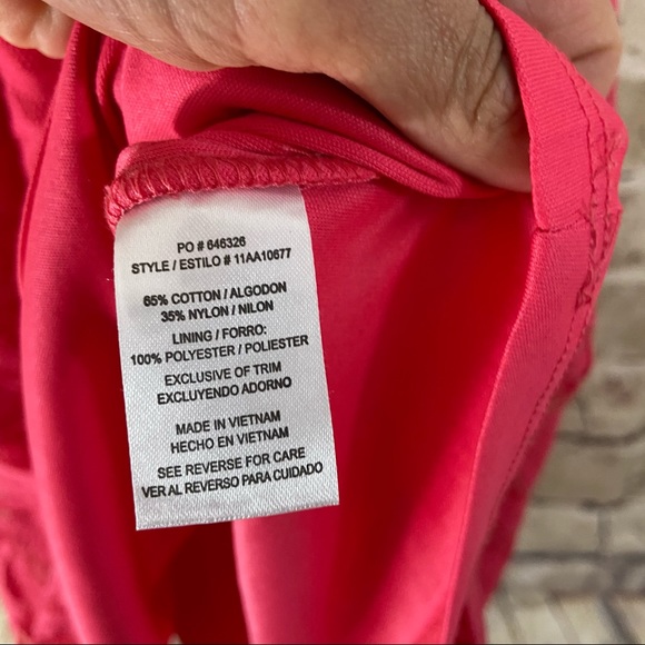 Pink sleeveless lace babydoll dress size small - Picture 4 of 8